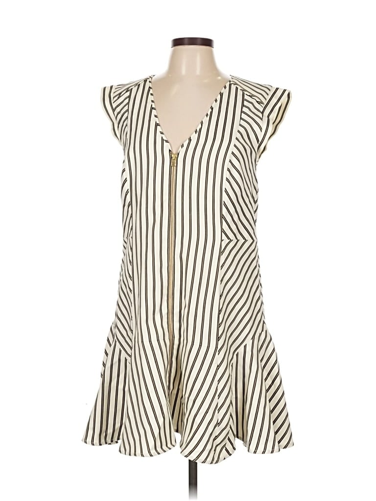 Pre-owned Veronica Beard Casual Dress In White