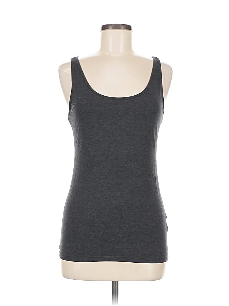 H&M Pre-owned Tank Top Gray Strapless Neckline Tops