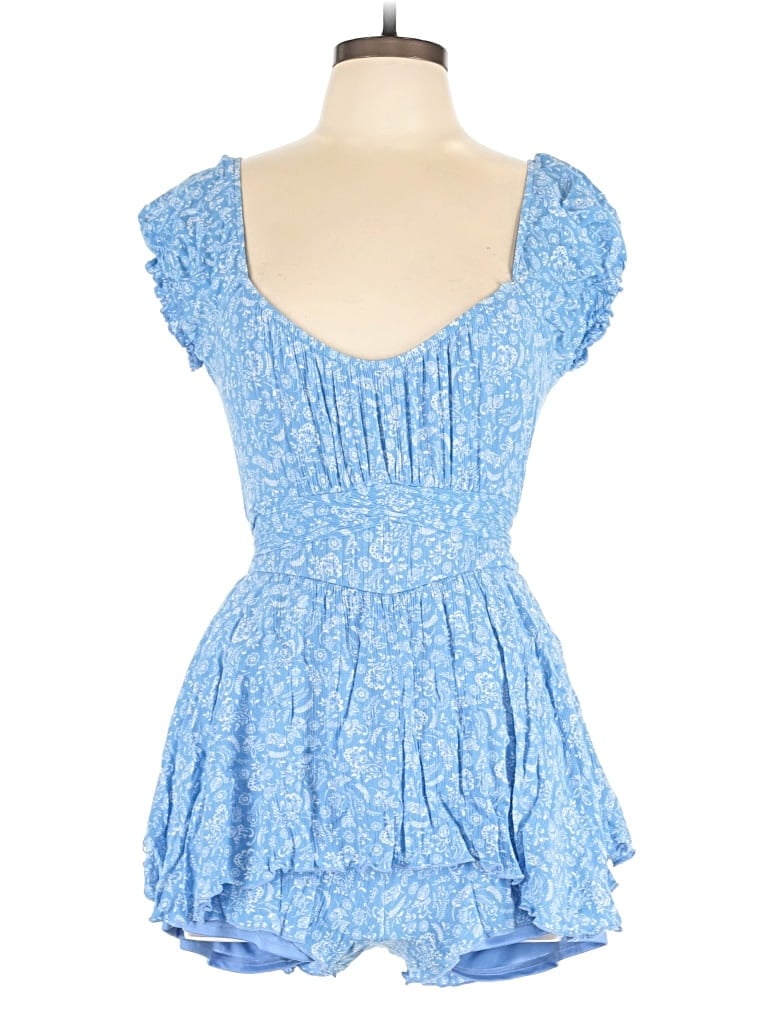 Pre-owned Altar'd State Romper In Blue