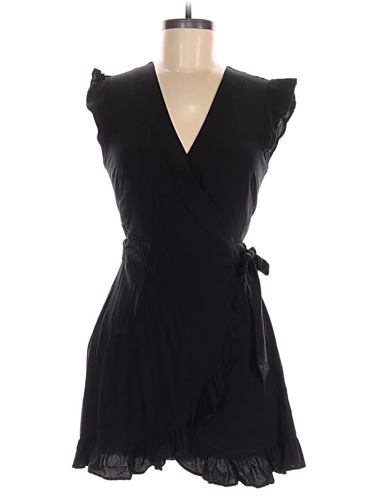 Pre-owned Ann Taylor Loft Romper In Black