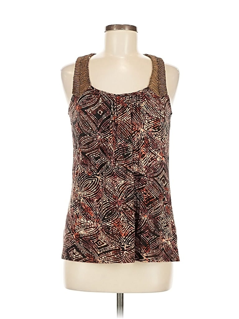 Pre-owned Eight Sixty Sleeveless Blouse In Brown