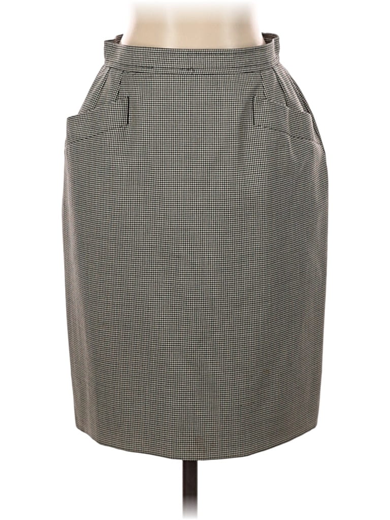 YVES SAINT LAURENT RIVE GAUCHE Pre-owned Wool Skirt In Brown
