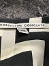 Collective Concepts 100% Polyester Chevron-herringbone Black 3/4 Sleeve Blouse Size XS - photo 7
