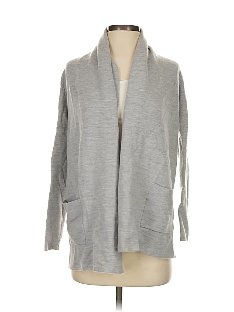 Pre-owned Babaton Wool Cardigan Sweater In Gray