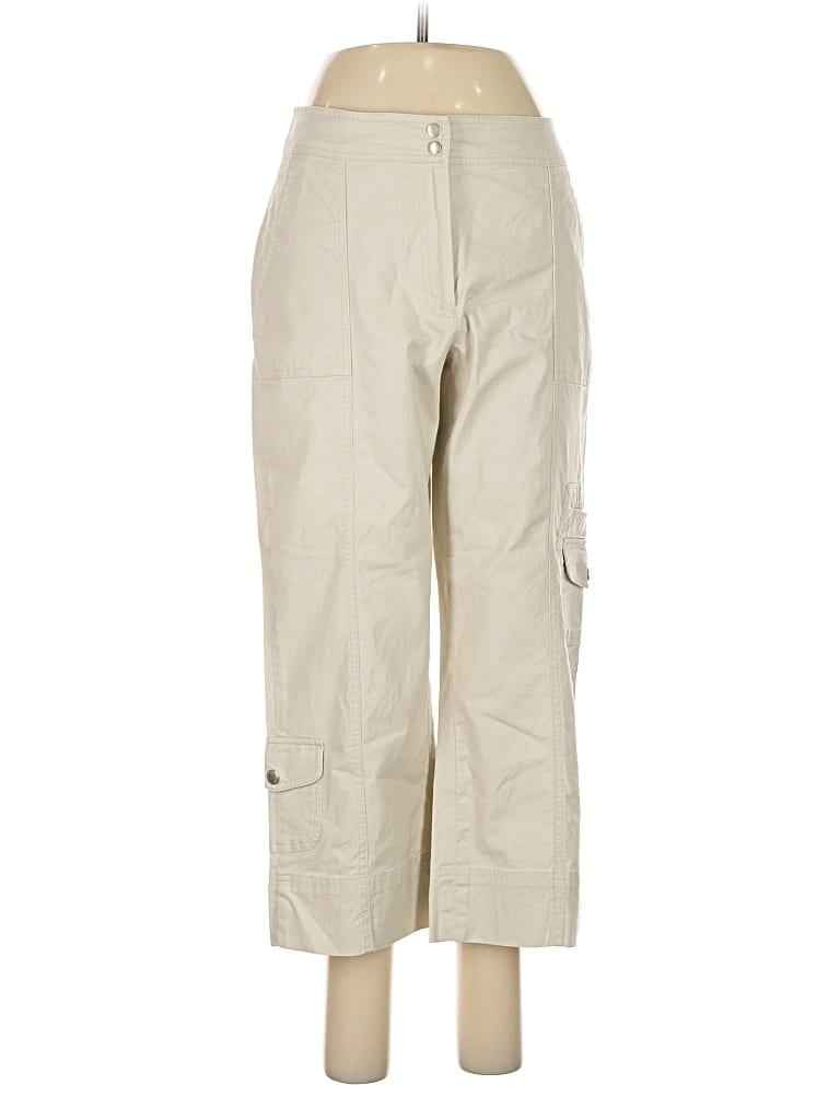 Pre-owned Coldwater Creek Cargo Pants In White