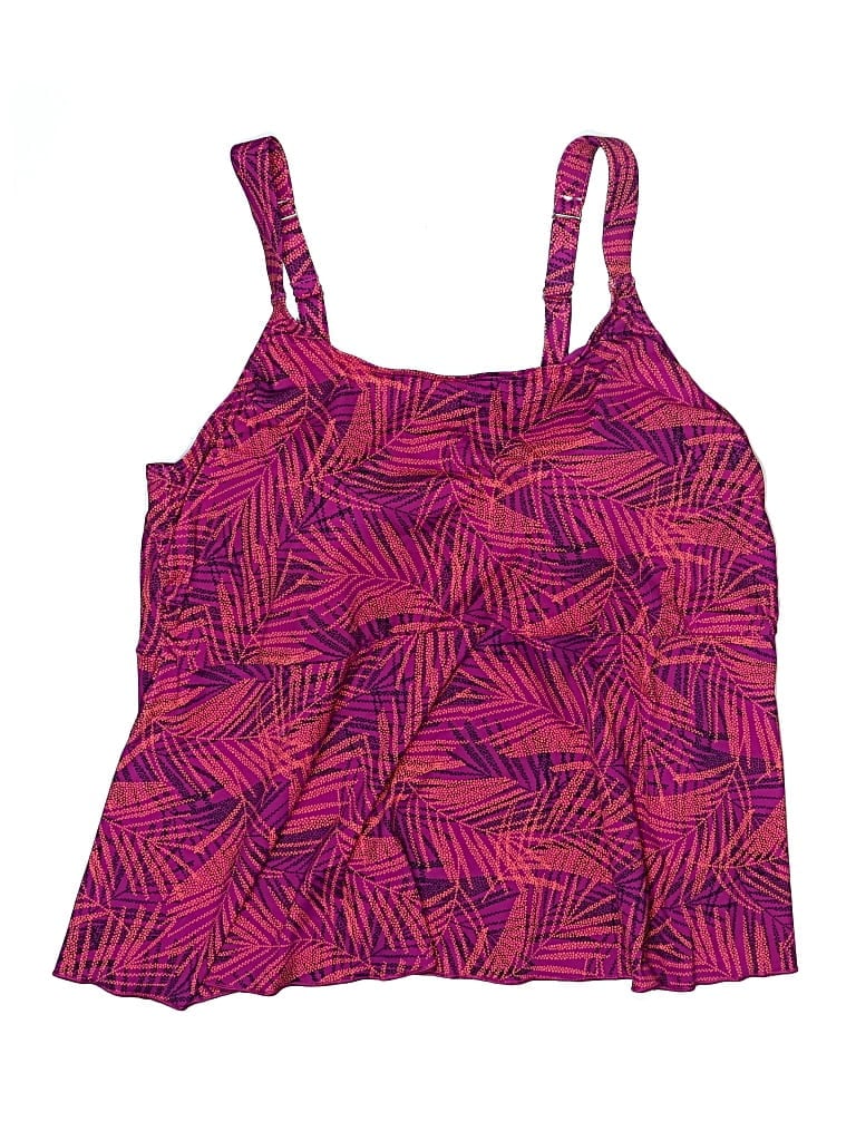 Click to view more detailed imagery on our partner's website Pre-owned Lands' End Swimsuit Top Purple Swimwear