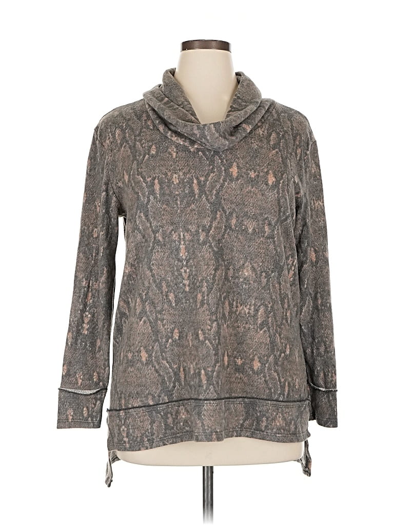 Pre-owned Forgotten Grace Pullover Sweater In Gray