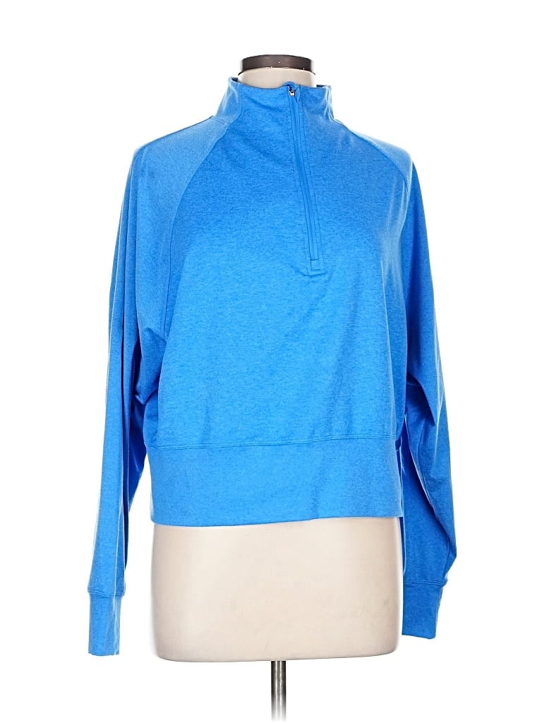 Pre-owned Danskin Turtleneck Sweater In Blue