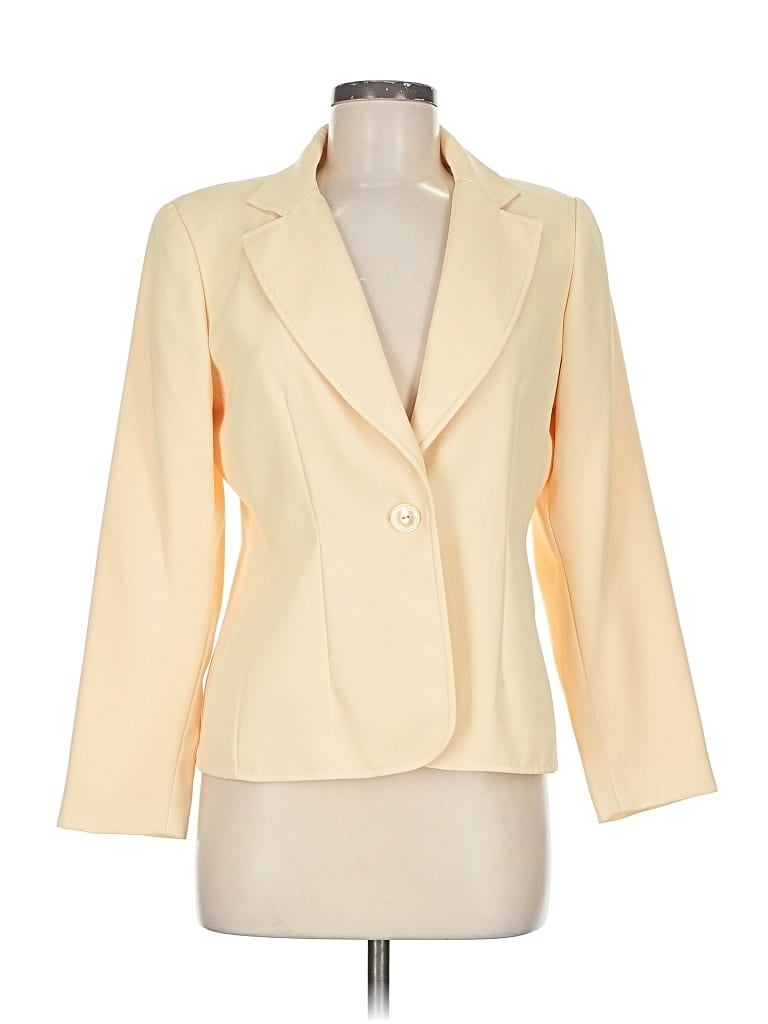 Pre-owned Moda International Blazer Jacket In White