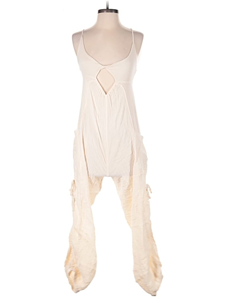 Pre-owned Out From Under Jumpsuit In White