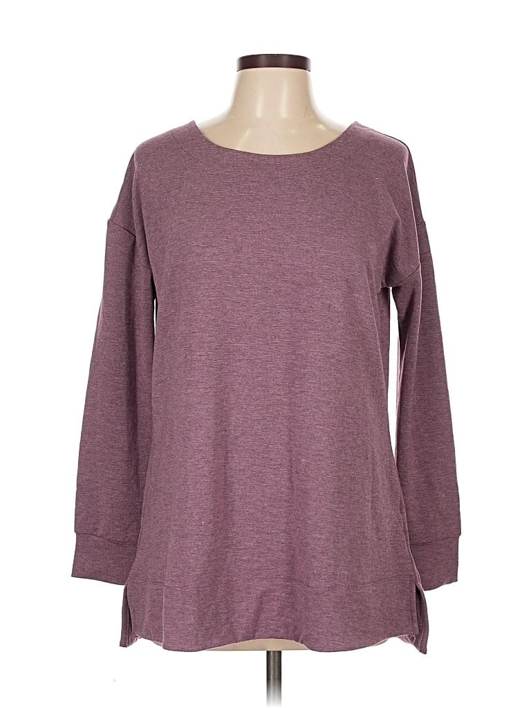 Click to view more detailed imagery on our partner's website Pre-owned Zeroxposur Long Sleeve Top Burgundy Boatneck Tops