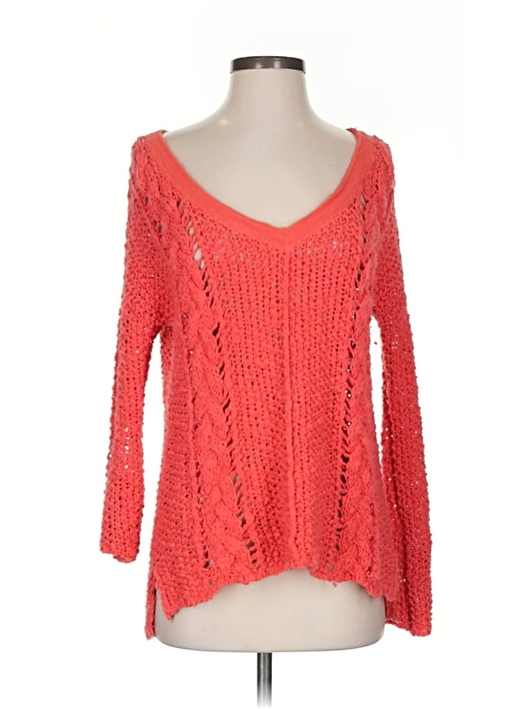 FREE PEOPLE Pre-owned Pullover Sweater In Orange