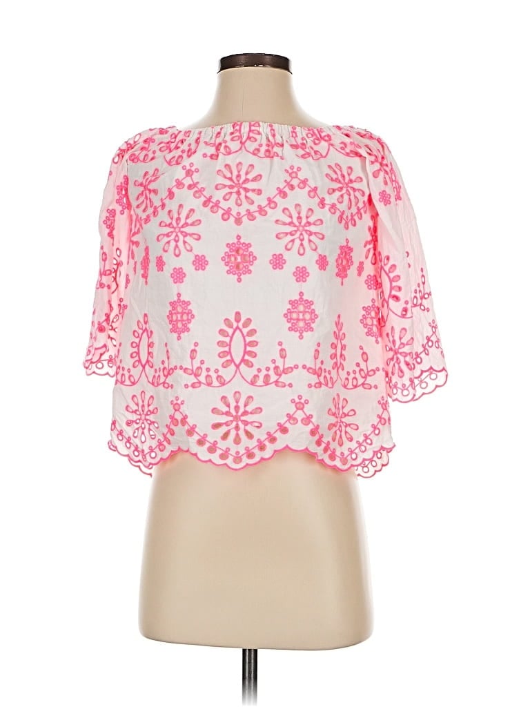 Pre-owned Lilly Pulitzer 3/4 Sleeve Blouse In Pink