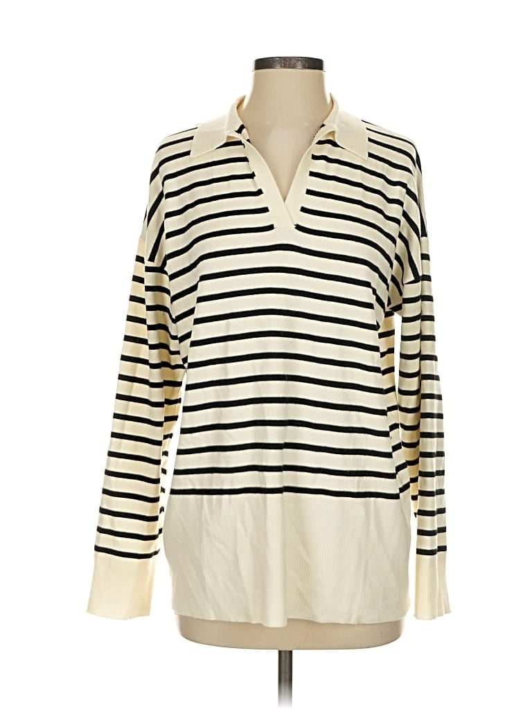 Pre-owned Lillusory Pullover Sweater In White