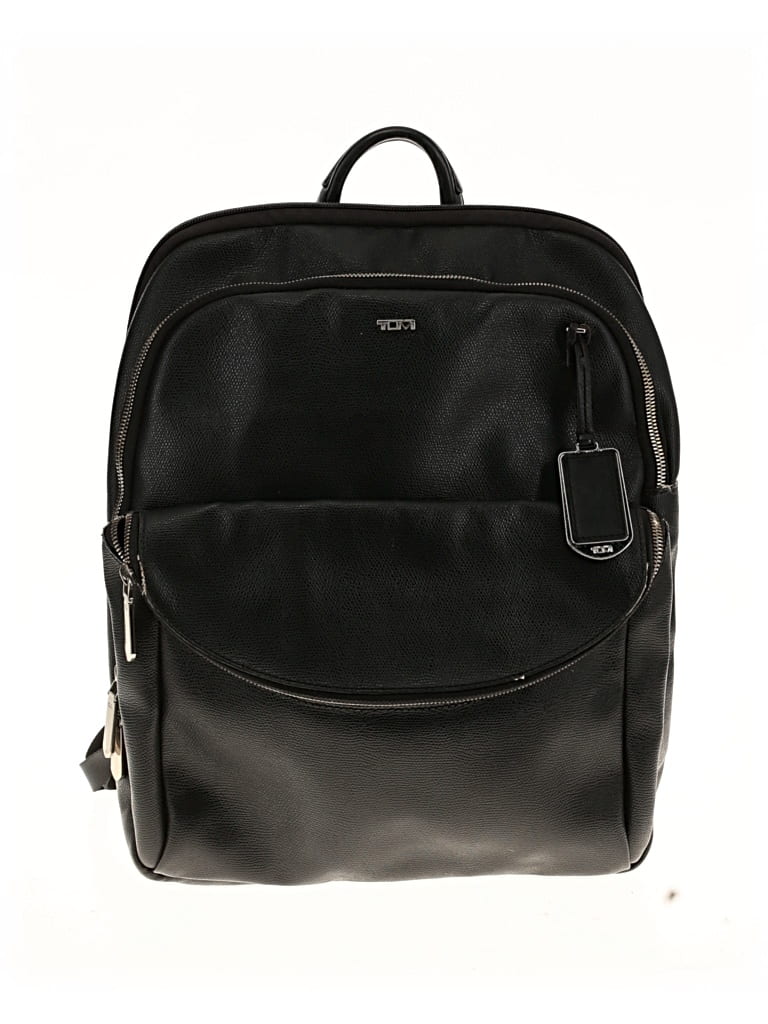 Pre-owned Tumi Leather Backpack In Black