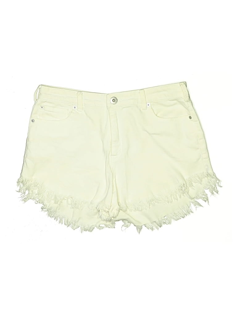 Pre-owned Inc Denim Shorts In Yellow