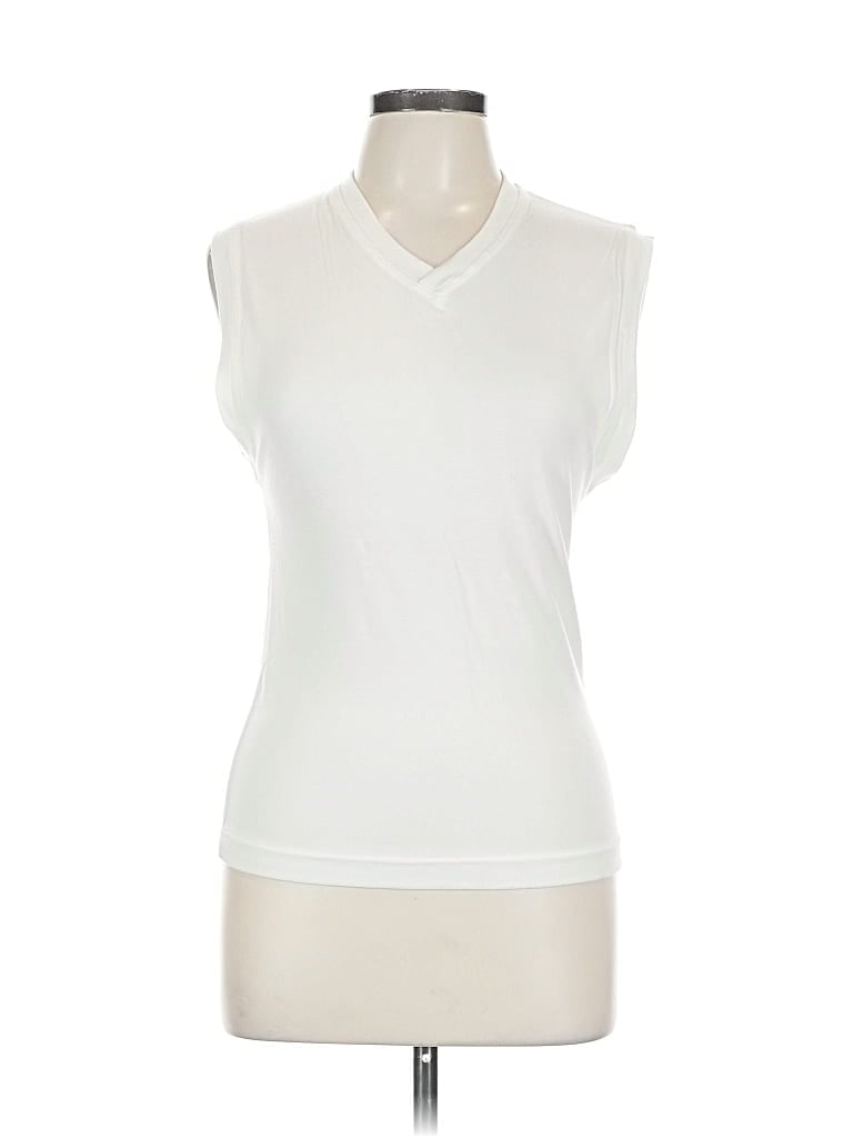 Pre-owned Capezio Sleeveless T-shirt In White