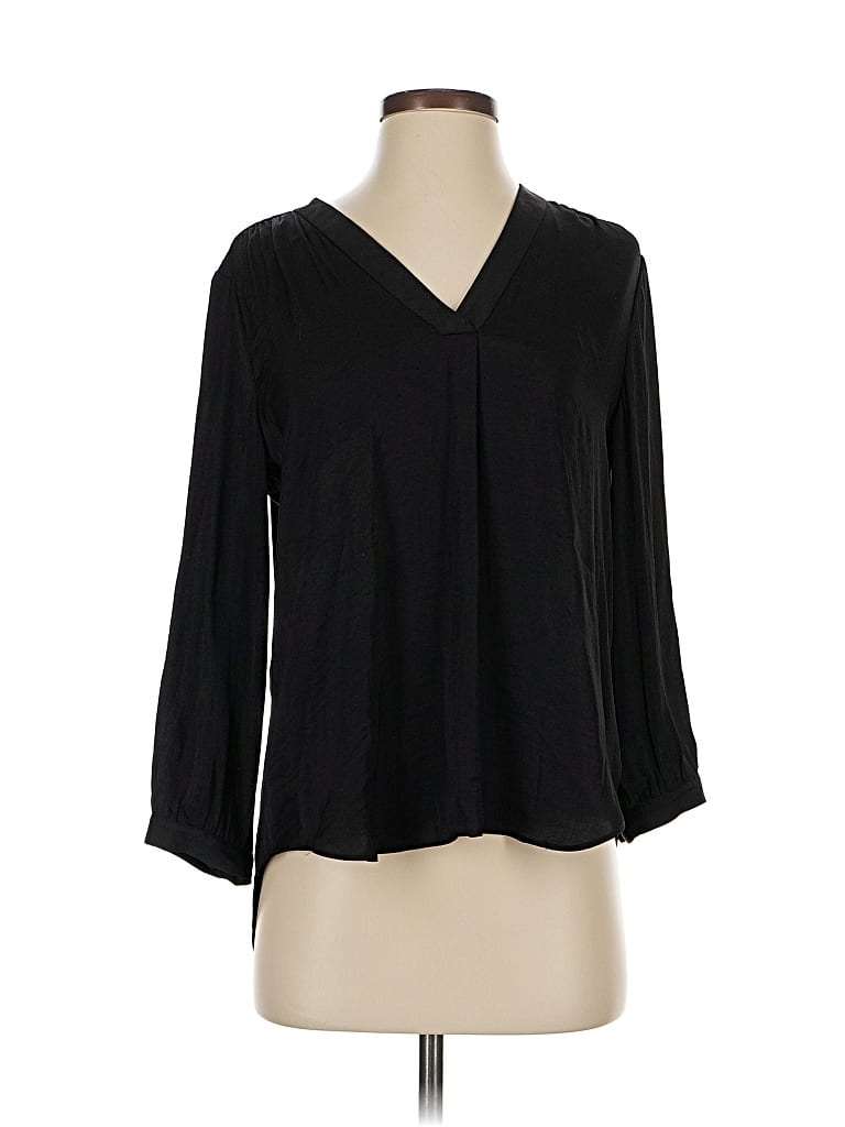 Pre-owned Vince Camuto 3/4 Sleeve Blouse In Black