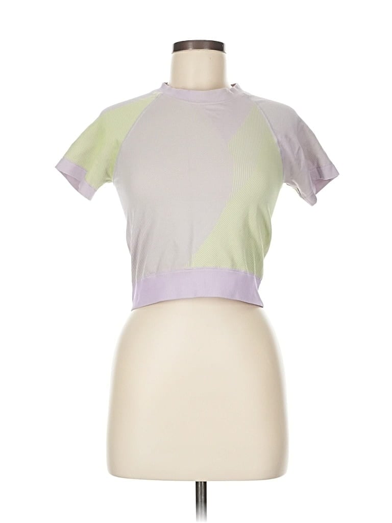Pre-owned Sweaty Betty Short Sleeve Turtleneck In Purple