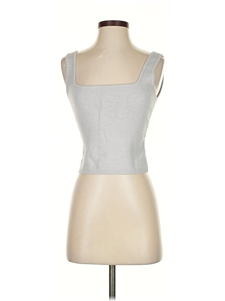 Pre-owned Abercrombie & Fitch Sweater Vest In Silver