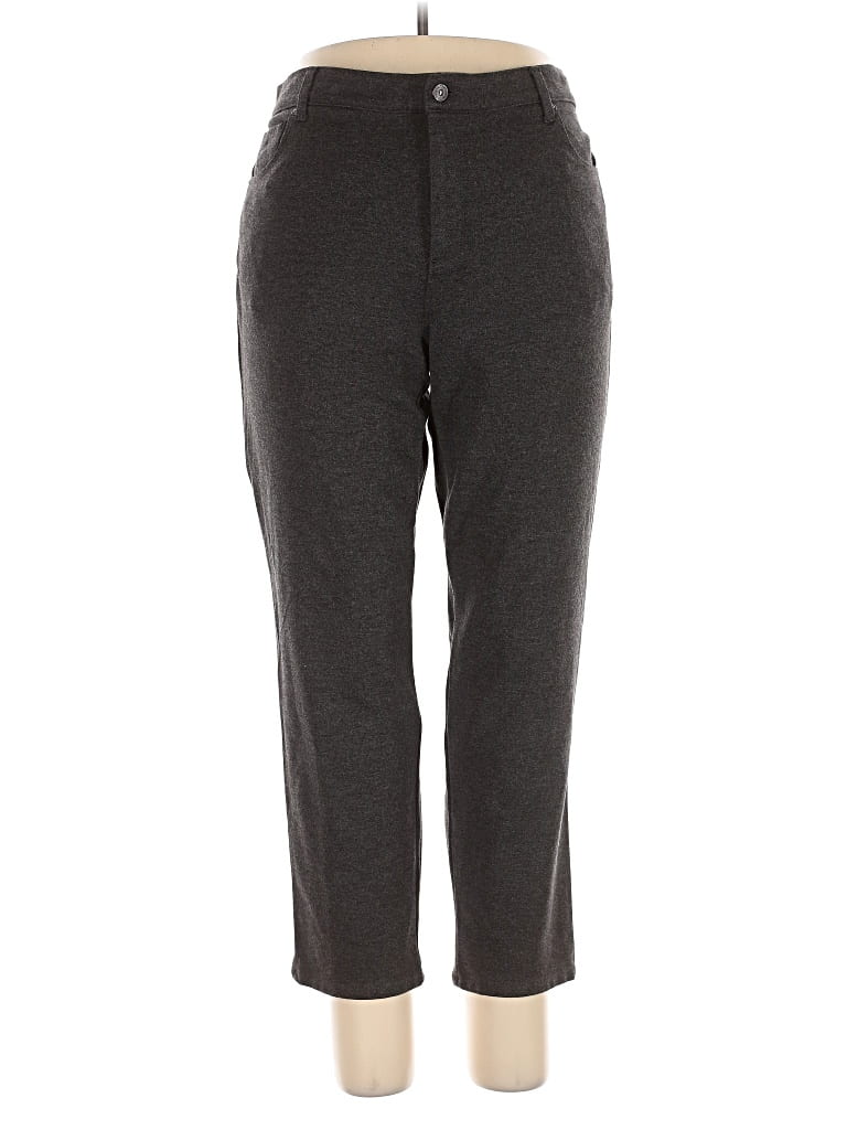 Pre-owned Gloria Vanderbilt Casual Pants In Gray