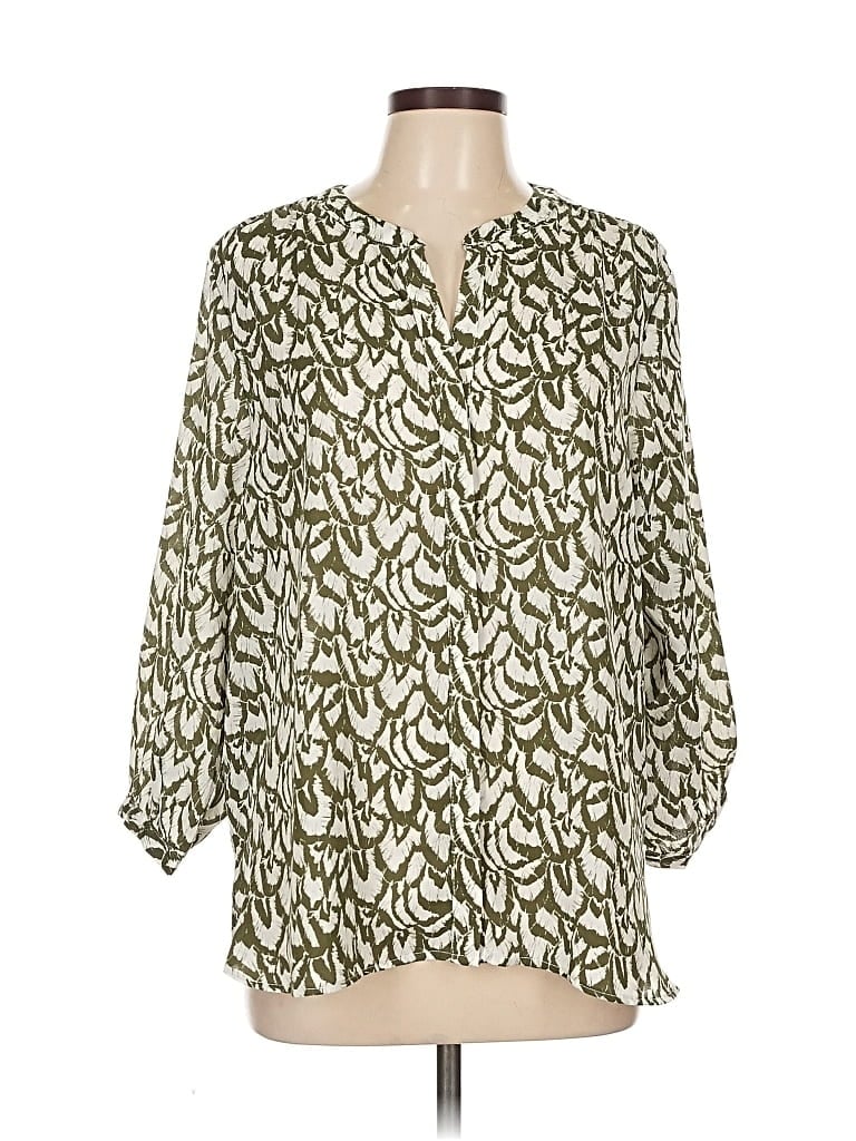 JACHS GIRLFRIEND Pre-owned 3/4 Sleeve Blouse In Green