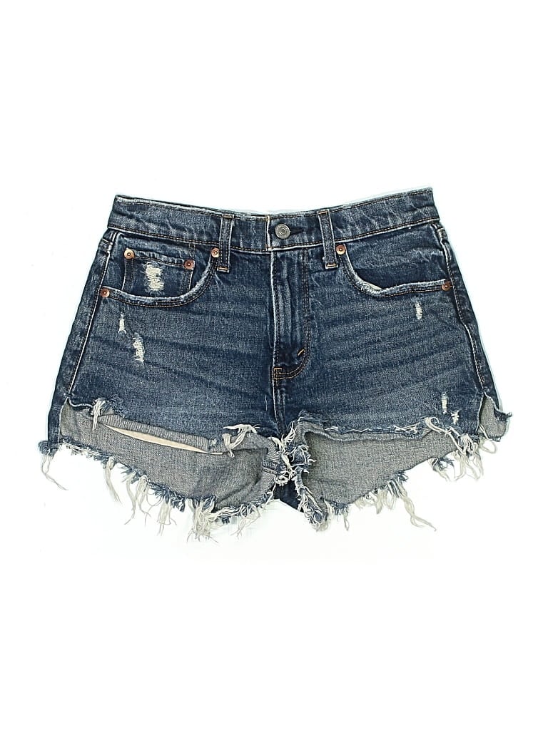 Click to view more detailed imagery on our partner's website Pre-owned Abercrombie & Fitch Denim Shorts In Blue
