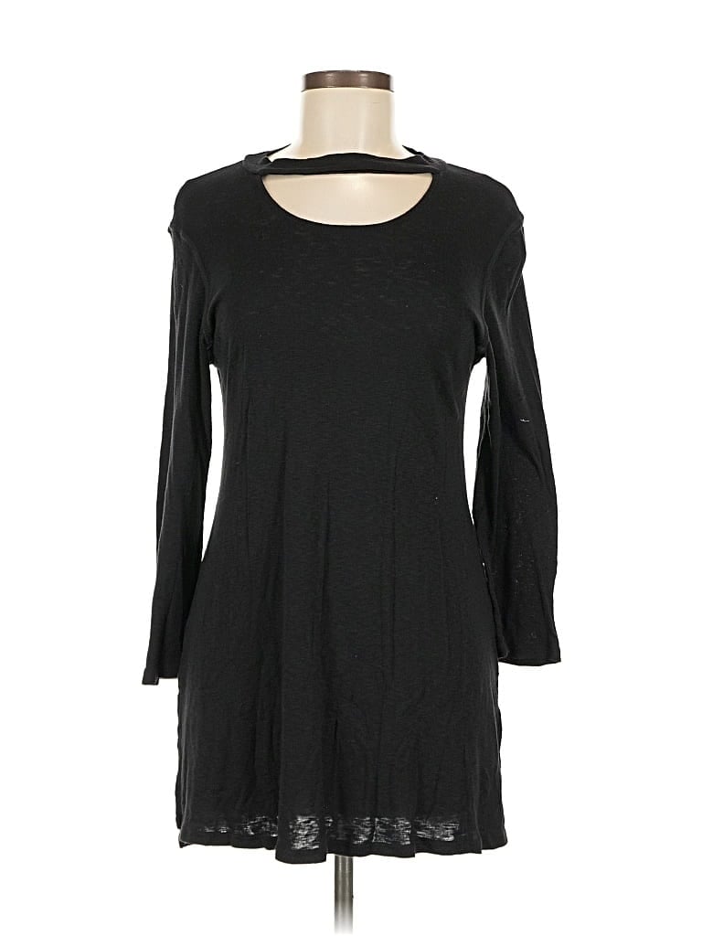 Pre-owned Michael Stars 3/4 Sleeve T-shirt In Black