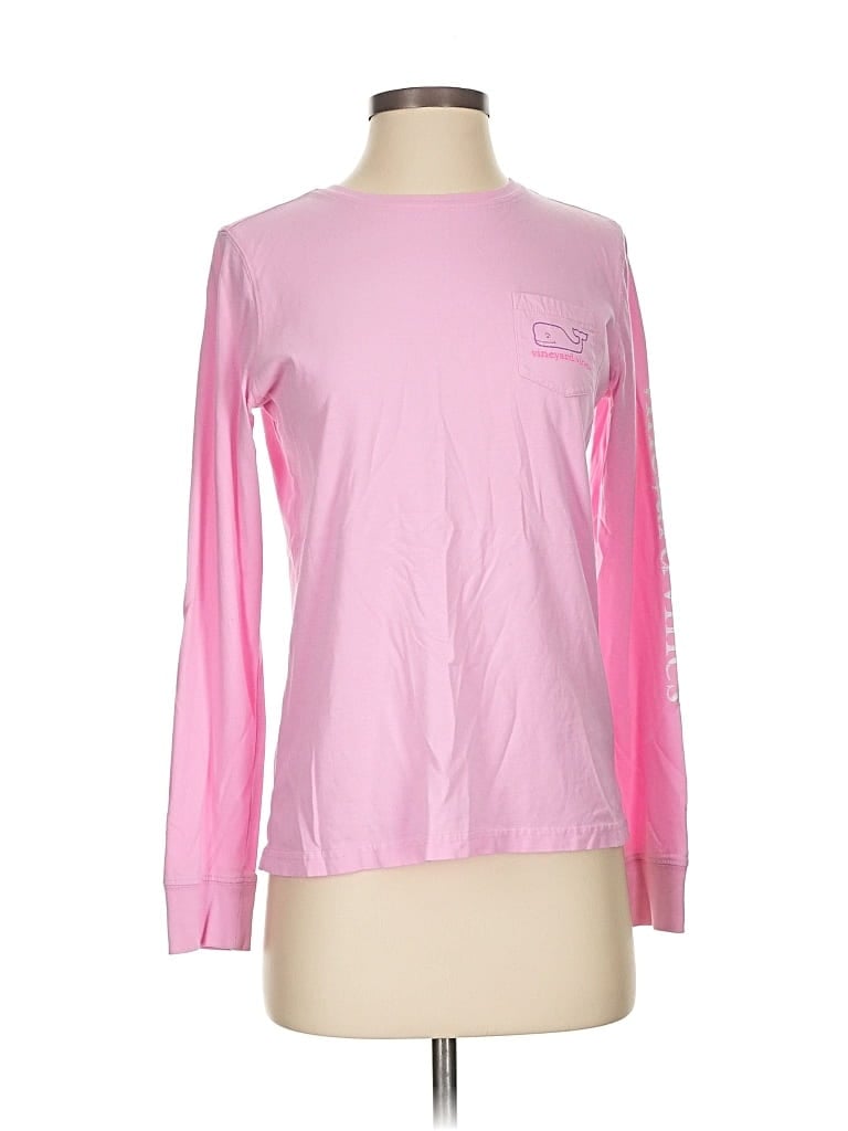 Pre-owned Vineyard Vines Long Sleeve T-shirt In Pink
