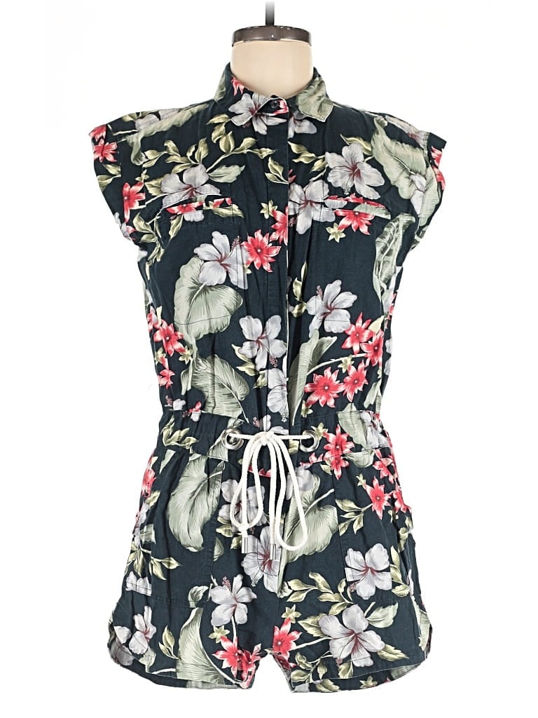 Pre-owned Mango Romper In Green