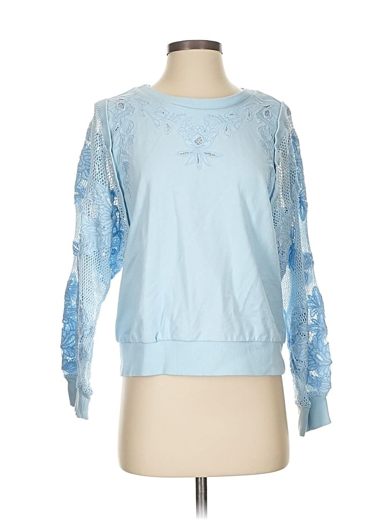 Pre-owned By Anthropologie Sweatshirt In Blue