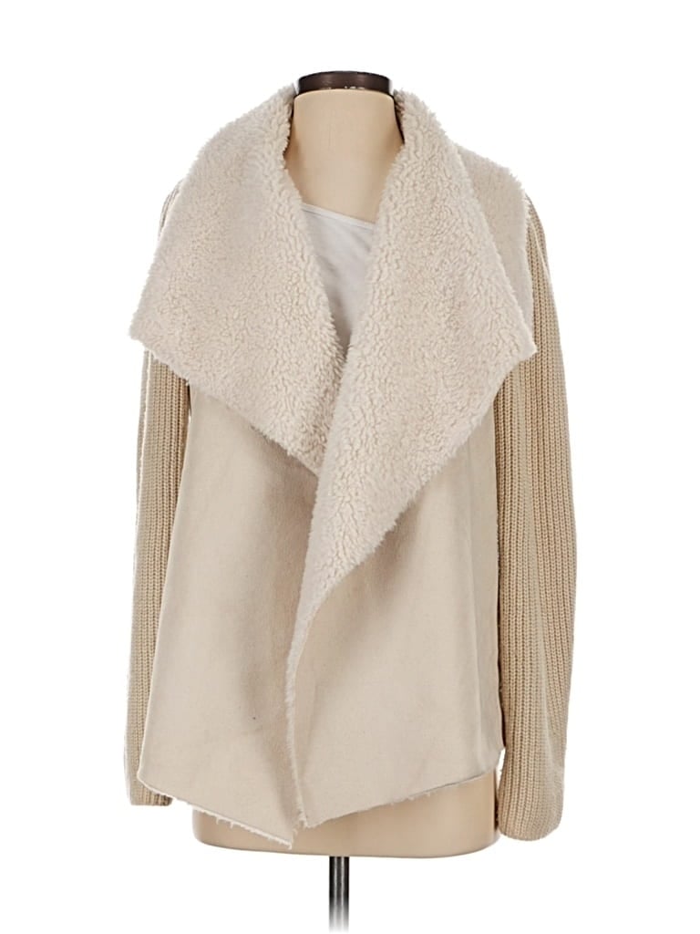 Pre-owned John & Jenn Cardigan Sweater In White
