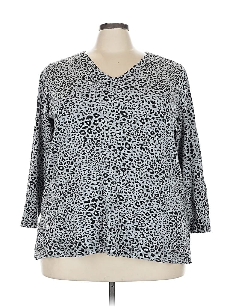 Pre-owned Apt. 9 Pullover Sweater In Silver