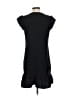 Unbranded Solid Black Casual Dress Size XS - photo 2