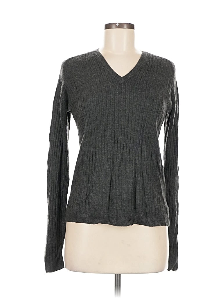 Pre-owned White Stag Pullover Sweater In Gray