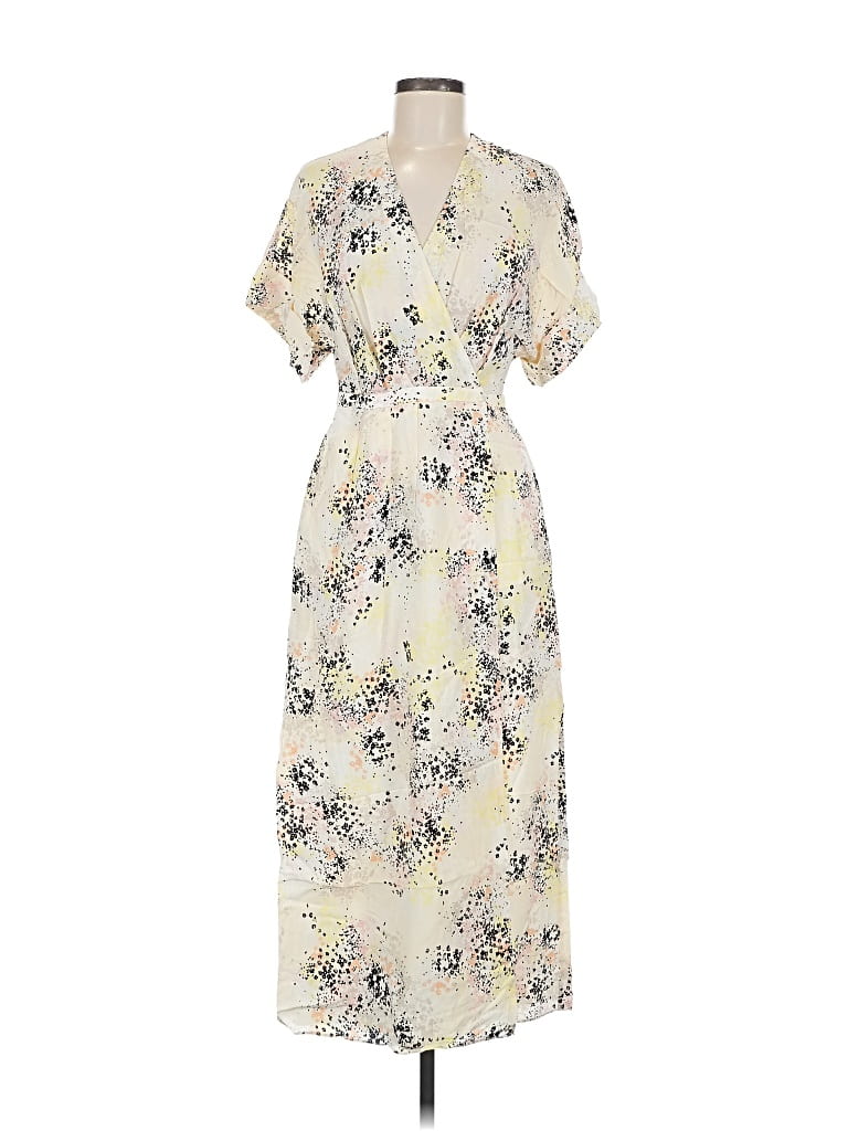 Pre-owned Equipment Casual Dress In White