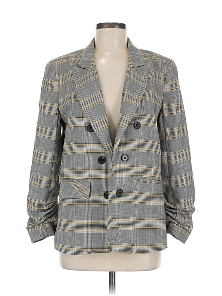 Pre-owned 1.state Blazer Jacket In Gray