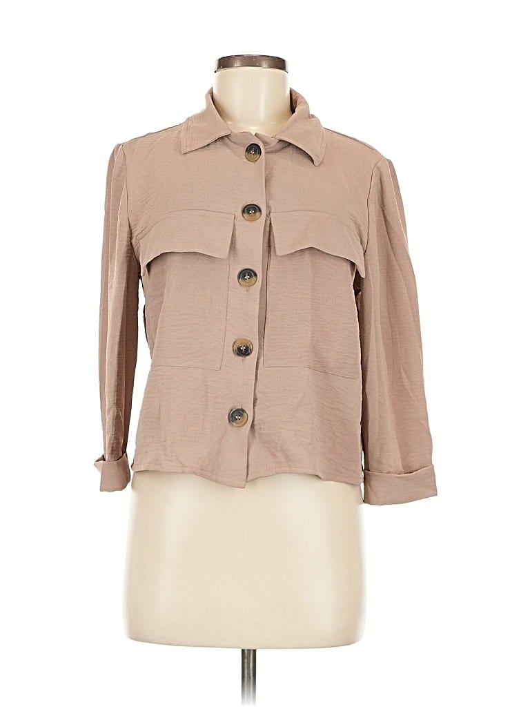 Pre-owned Nycc 3/4 Sleeve Blouse In Brown