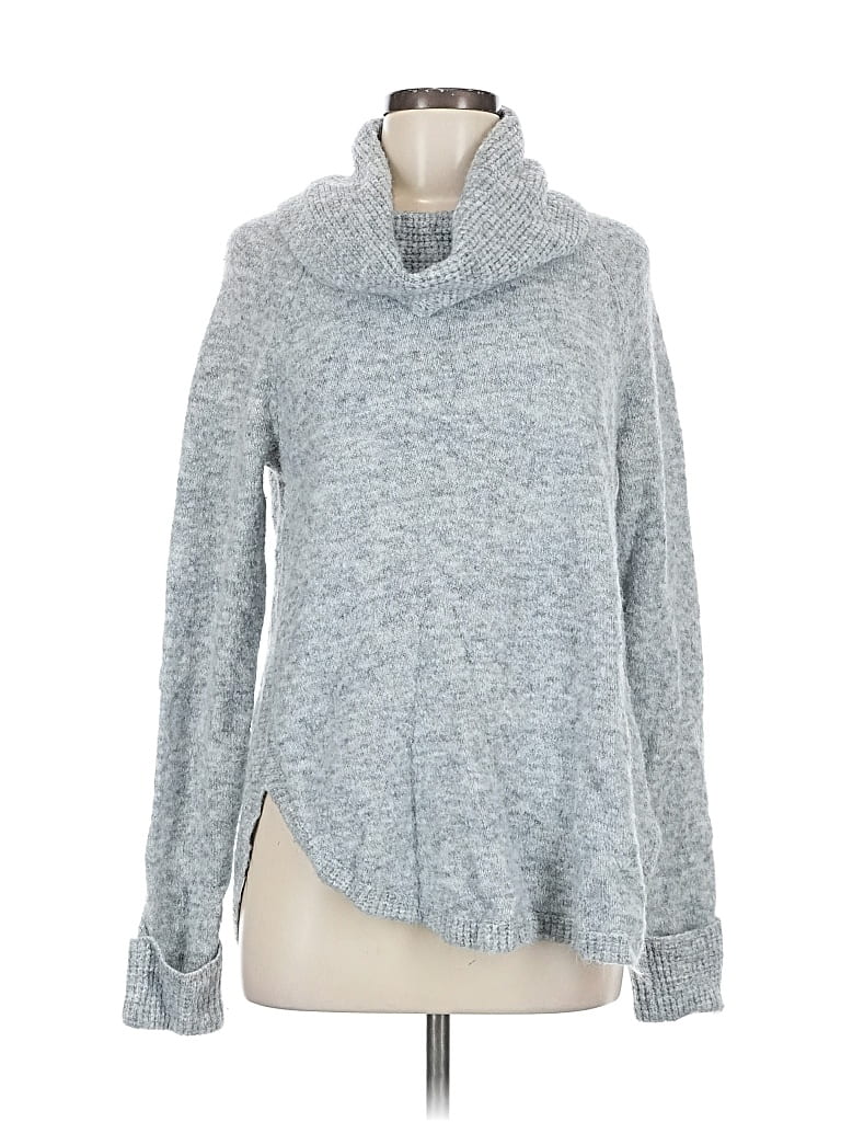 Pre-owned Unbranded Turtleneck Sweater In Gray