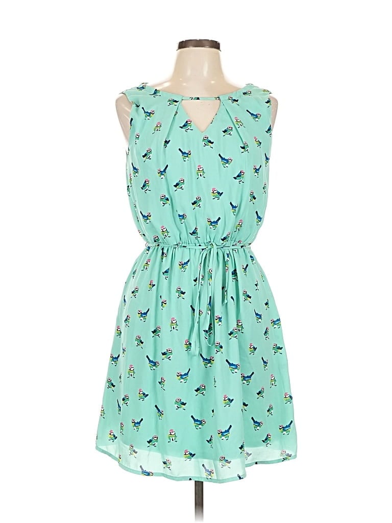 Pre-owned Pink Owl Casual Dress In Blue