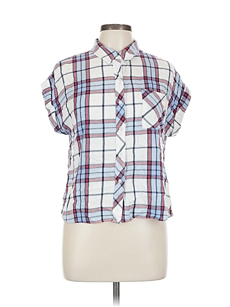 Pre-owned Como Vintage Short Sleeve Button Down Shirt In White