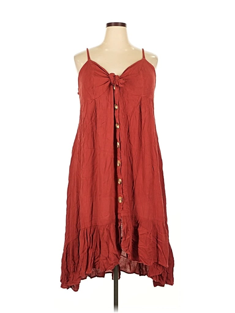 Pre-owned City Chic Casual Dress In Red