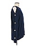 Joia Solid Blue Long Sleeve Top Size M - photo 4