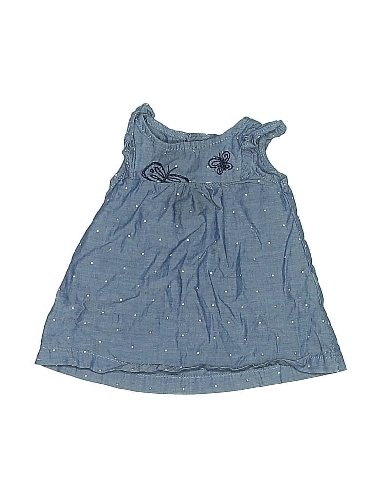 Pre-owned Just One You Made By Carter's Babies' Sleeveless Top Blue Halter Neckline Tops