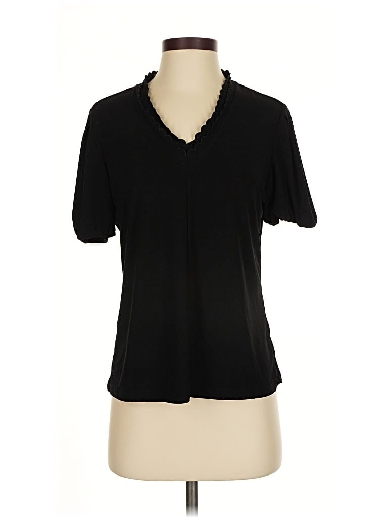 Click to view more detailed imagery on our partner's website Pre-owned Cece Short Sleeve Blouse In Black