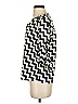 Collective Concepts 100% Polyester Chevron-herringbone Black 3/4 Sleeve Blouse Size XS - photo 5