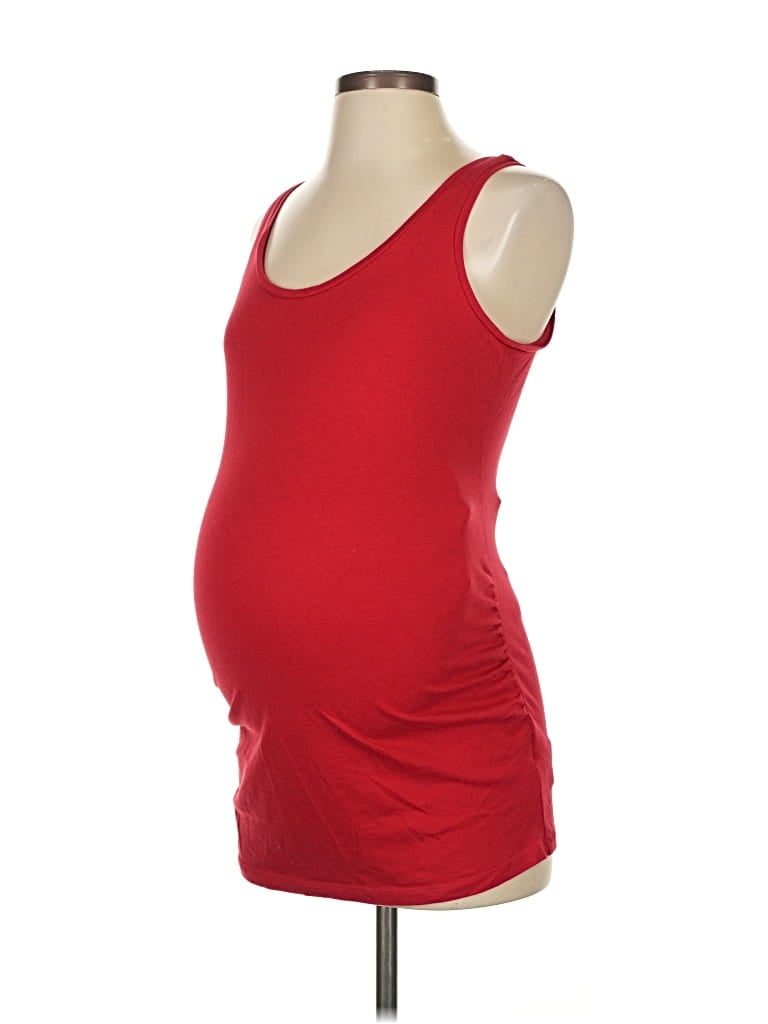 Pre-owned Motherhood Tank Top Red Strapless Neckline Tops