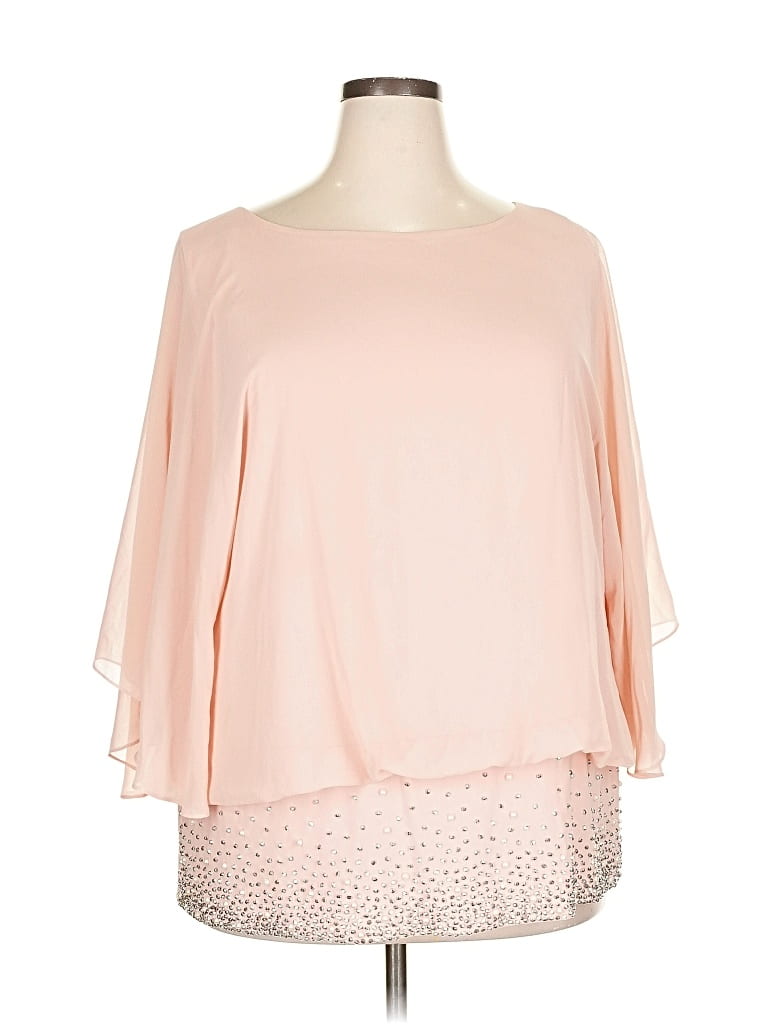 Pre-owned Msk 3/4 Sleeve Blouse In Pink