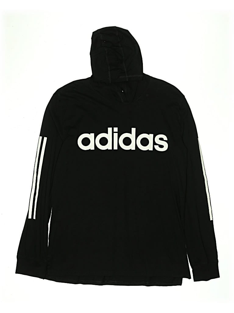 Click to view more detailed imagery on our partner's website Pre-owned Adidas Originals Kids' Pullover Hoodie In Black