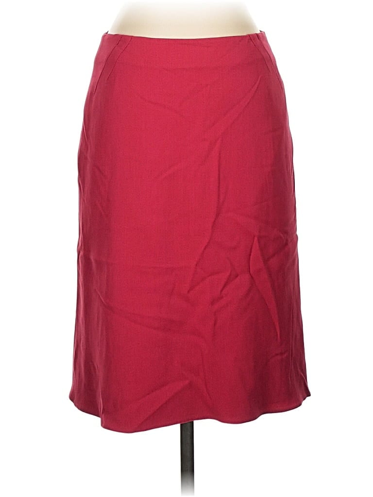 Pre-owned Armani Collezioni Casual Skirt In Burgundy
